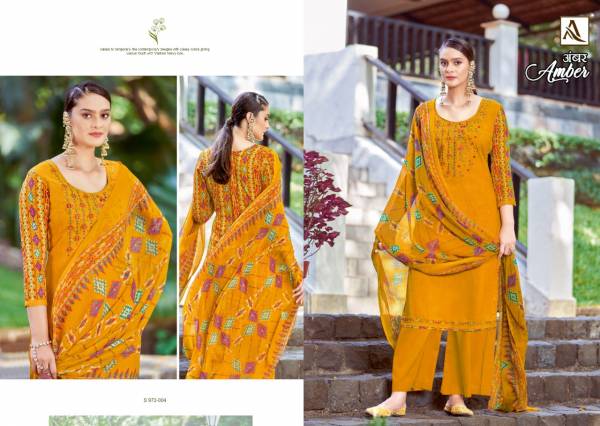 Alok Amber 7 New Latest Festive Wear Designer Dress Material Collection